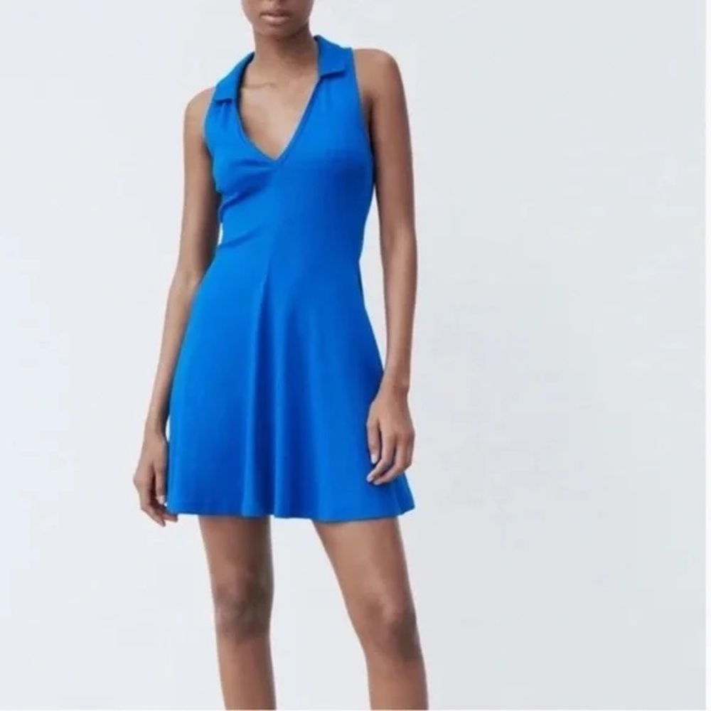 Zara Vibrant Blue Mini Dress